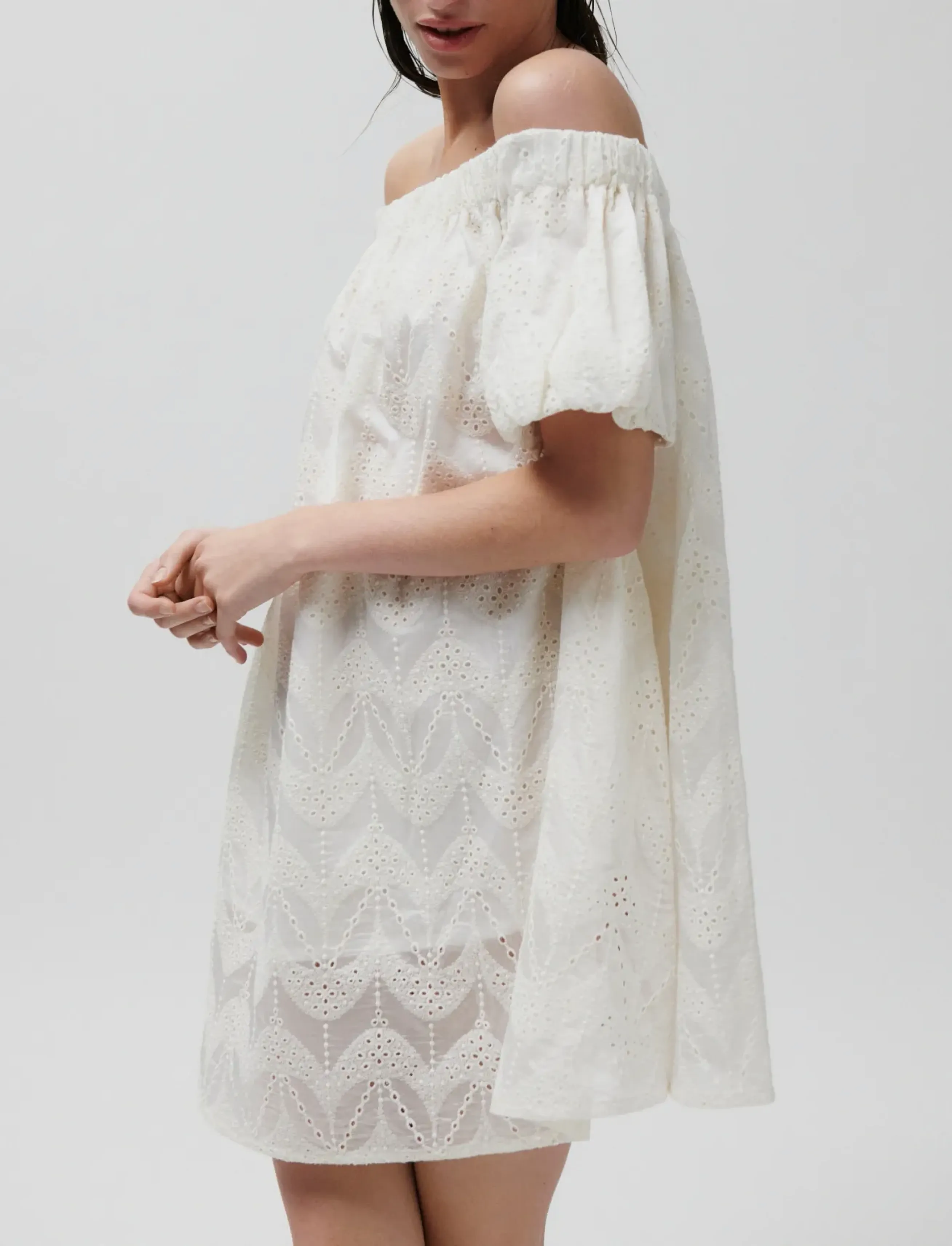 2NDDAY 2ND Marsha - Airy Anglaise - Nouveautes - BRILLIANT WHITE / white