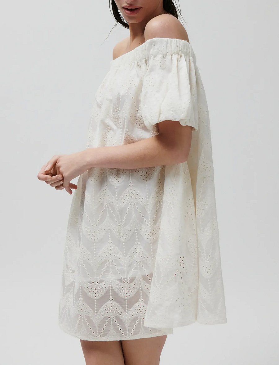 2NDDAY - 2ND Marsha - Airy Anglaise - konfirmation - brilliant white - 0