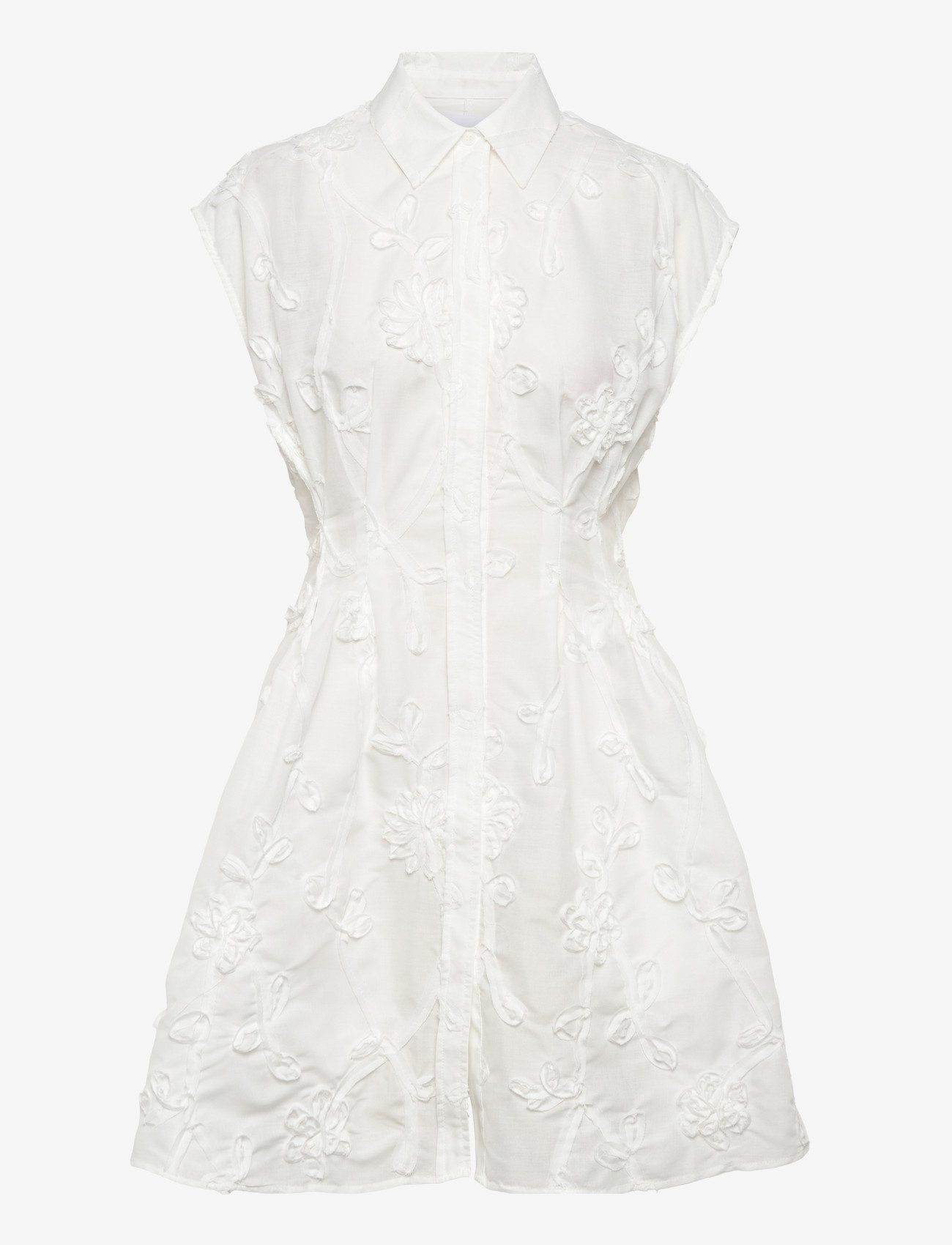 2NDDAY - 2ND Jamz - Crisp Summer Shirting - sumarkjólar - bright white - 0