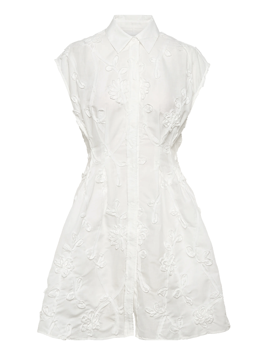 2NDDAY - 2ND Jamz - Crisp Summer Shirting - suvekleidid - bright white - 1