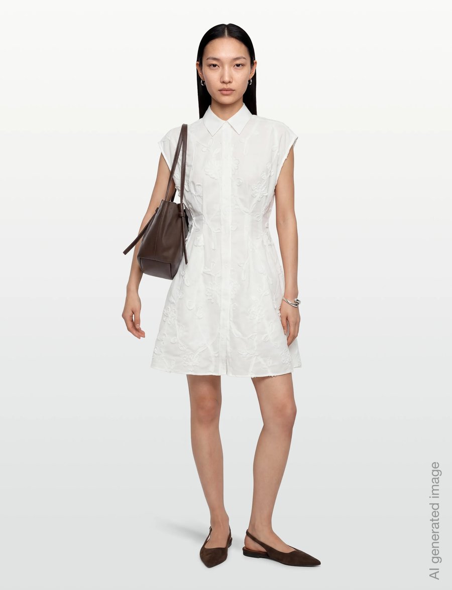 2NDDAY - 2ND Jamz - Crisp Summer Shirting - suvekleidid - bright white - 0