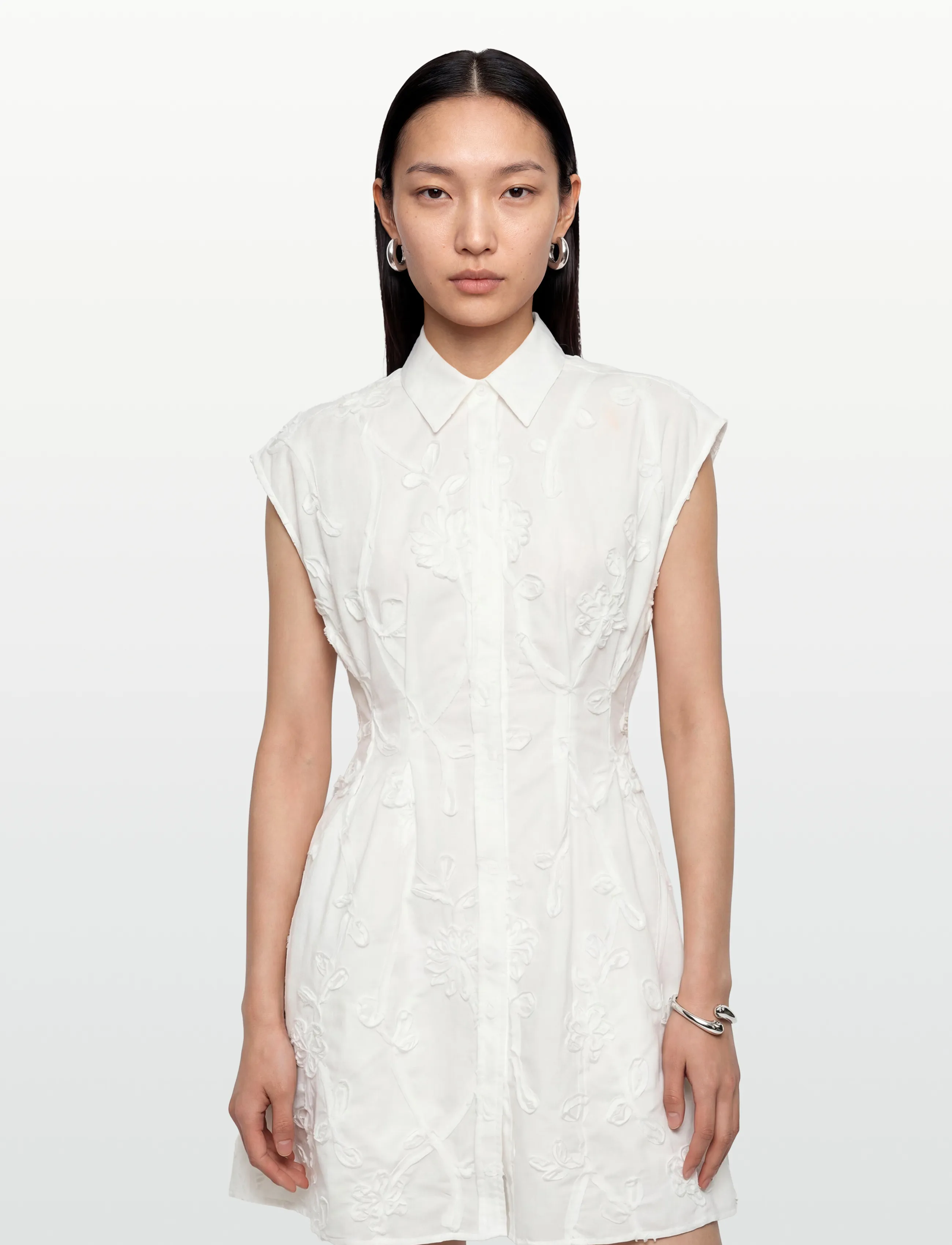 2NDDAY - 2ND Jamz - Crisp Summer Shirting - sommerkjoler - bright white - 3