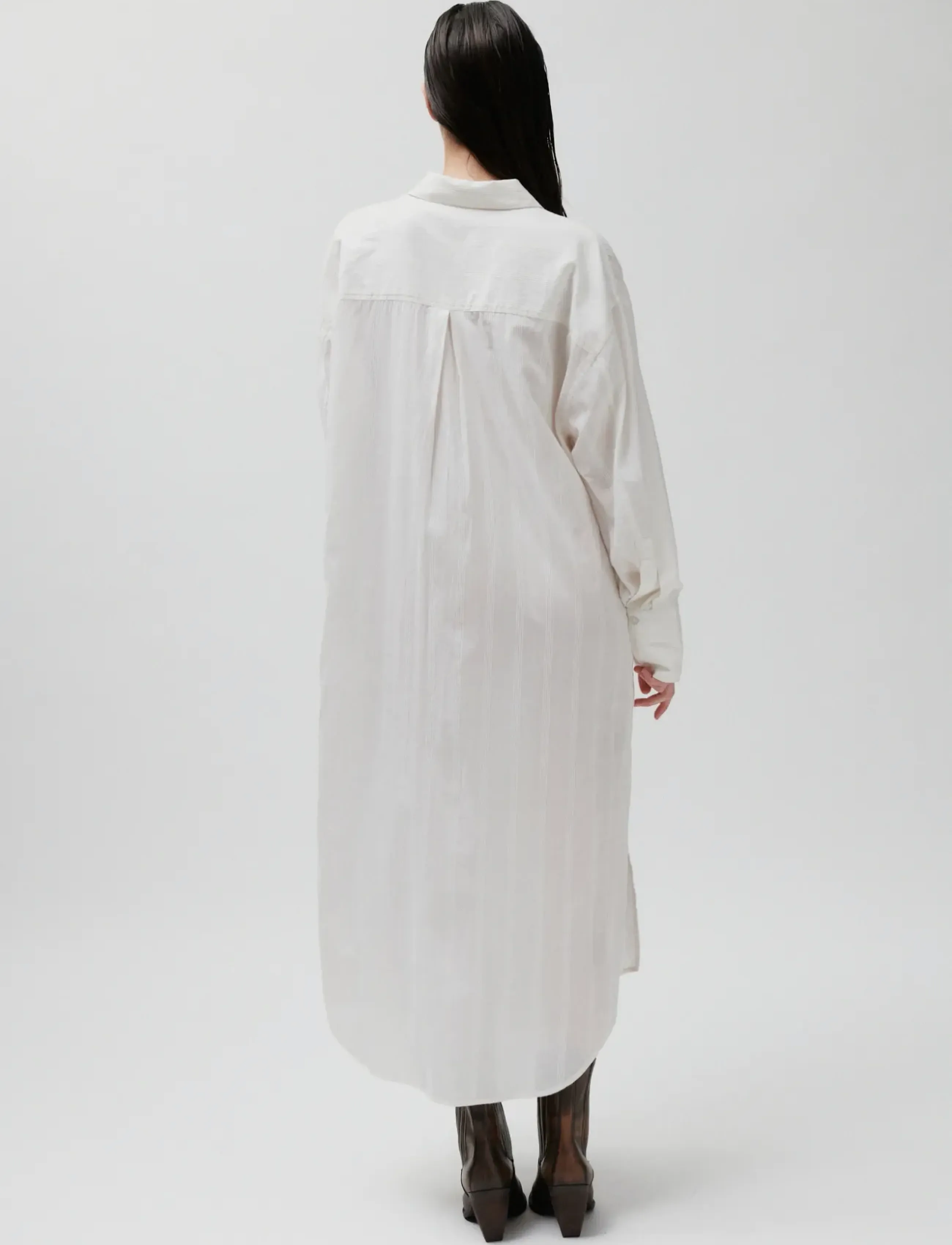 2NDDAY - 2ND Maddy - Crispy Cotton Stripe - sukienki letnie - white alyssum - 5