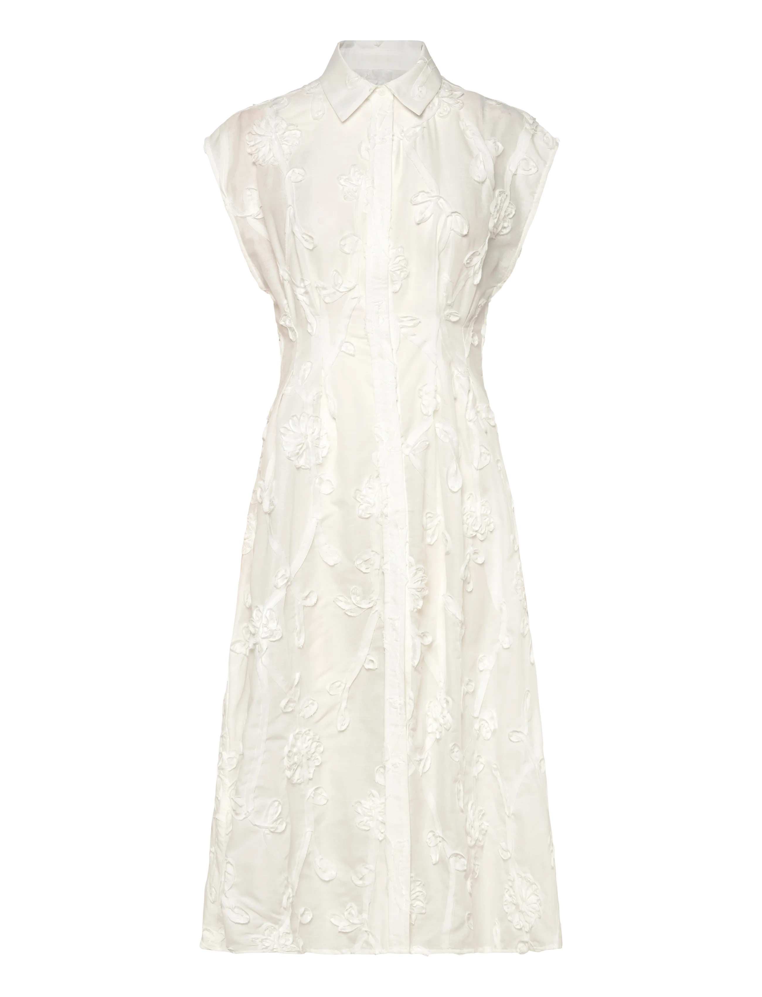 2NDDAY 2ND Jamie - Crisp Summer Shirting - Cocktailkjoler - BRILLIANT WHITE / white