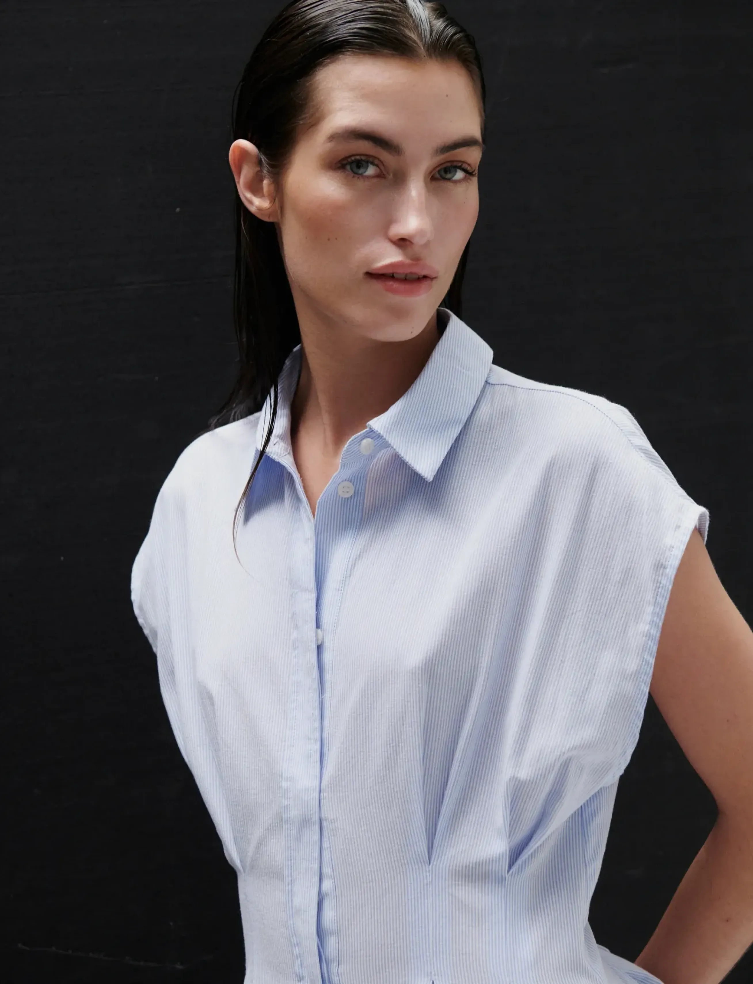 2NDDAY - 2ND Jamie - Crisp Summer Shirting - cocktail dresses - serenity - 5