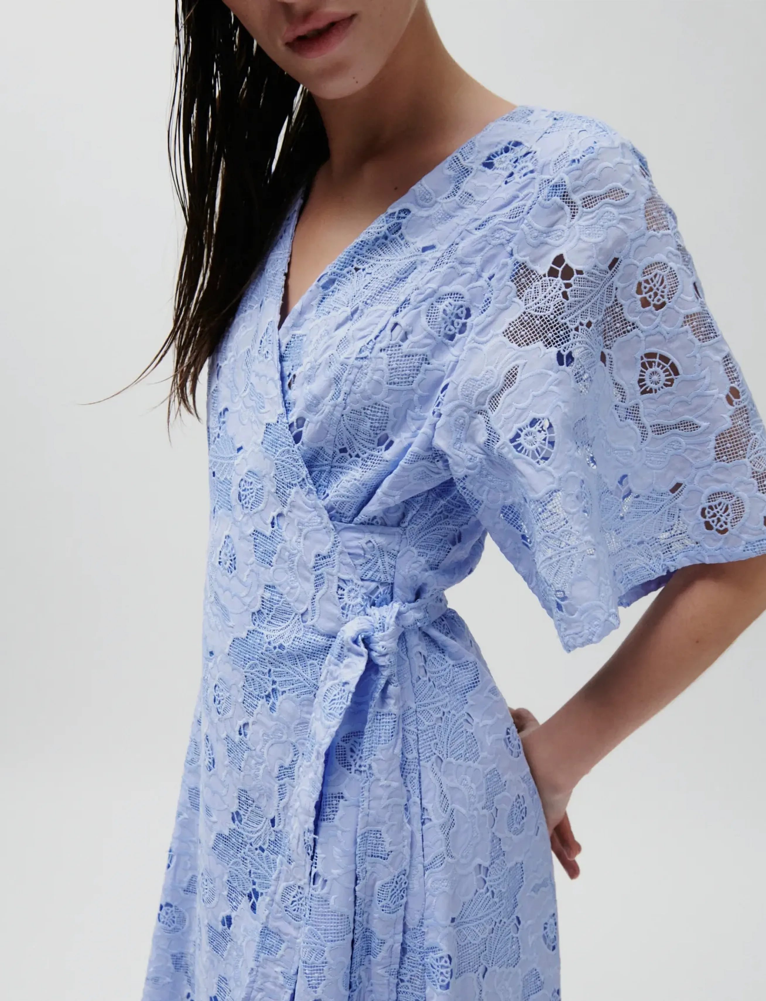 2NDDAY 2ND Hunter - Broderi Anglaise Mix - Flash Days - CASHMERE BLUE / blue