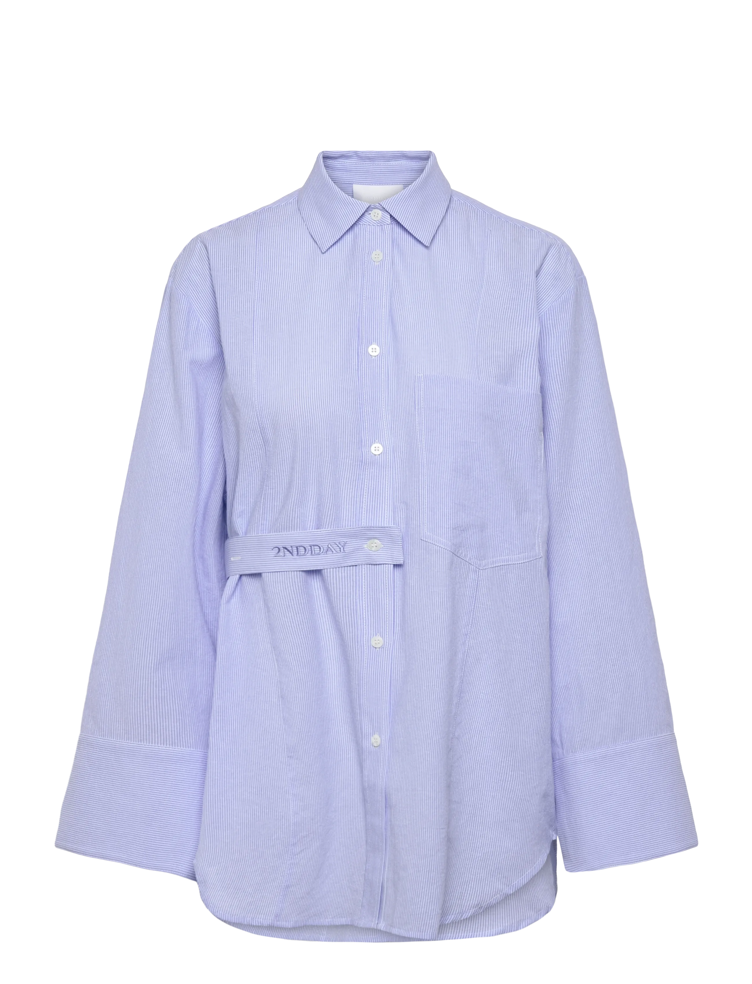2NDDAY 2Nd Cassie - Crisp Summer Shirting Blau - 40 - Damen