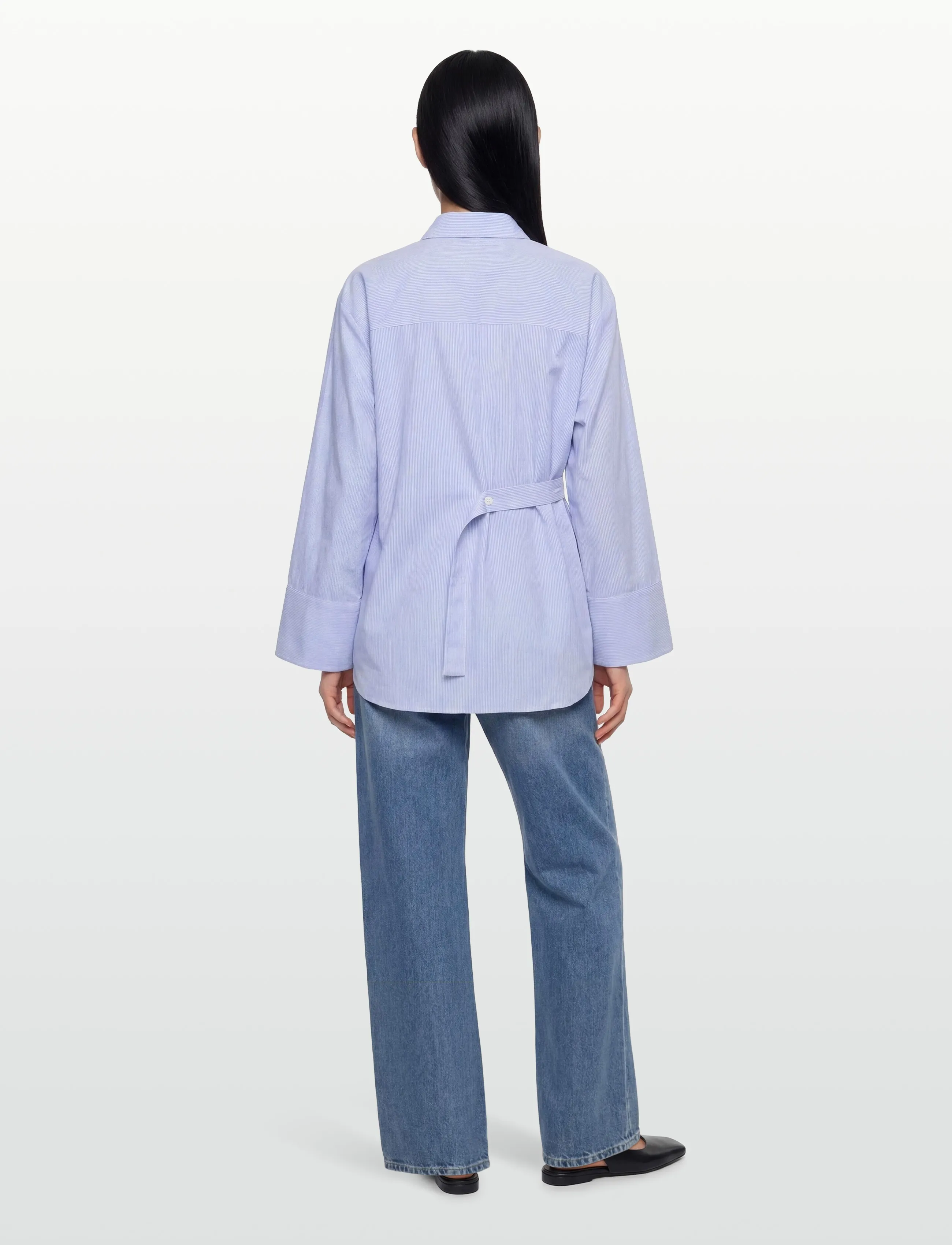 2NDDAY - 2ND Cassie - Crisp Summer Shirting - langærmede skjorter - serenity - 4