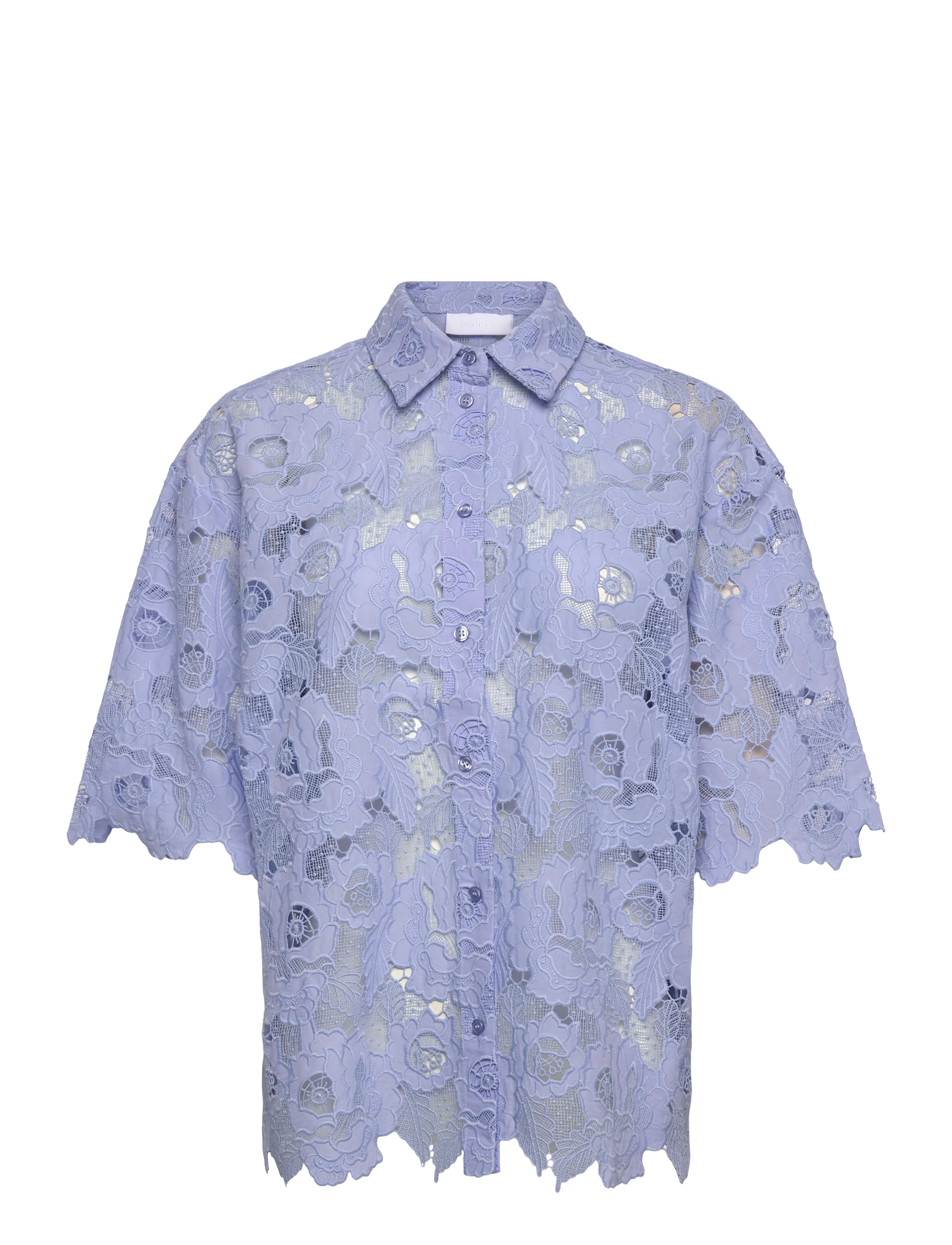 2NDDAY 2ND Austinas - Broderi Anglaise Mix - Chemisier & Chemises - CASHMERE BLUE / blue