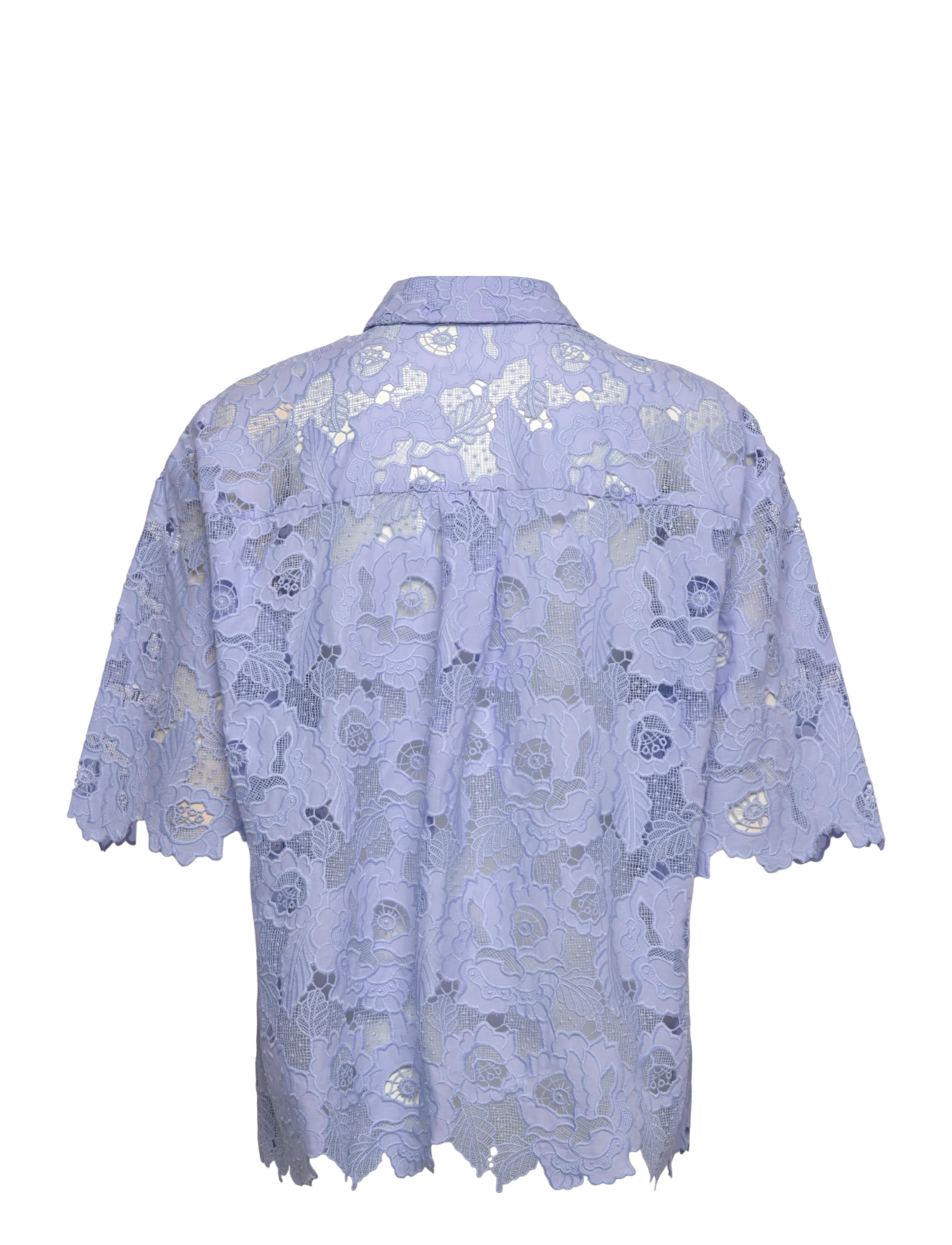 2NDDAY - 2ND Austinas - Broderi Anglaise Mix - denimskjorter - cashmere blue - 2