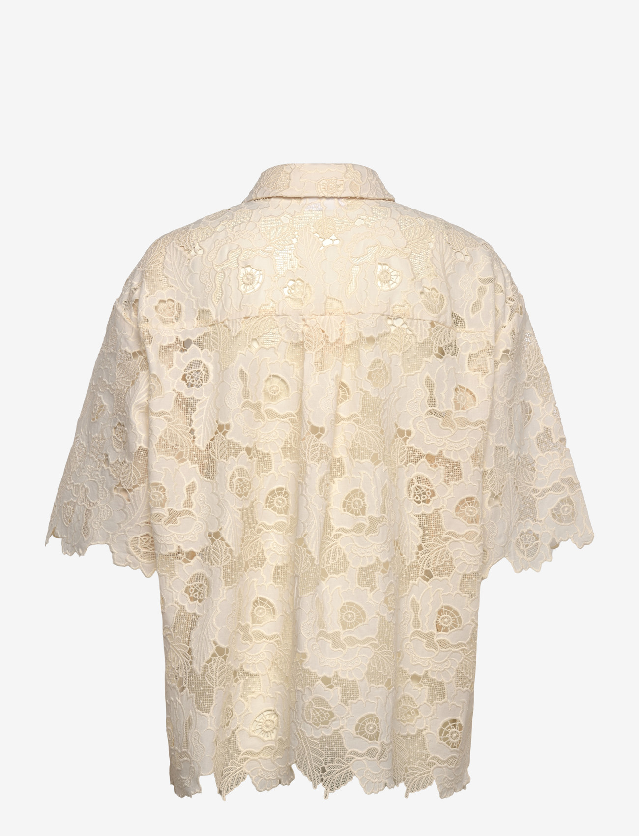 2NDDAY - 2ND Austinas - Broderi Anglaise Mix - denimskjorter - tofu - 1