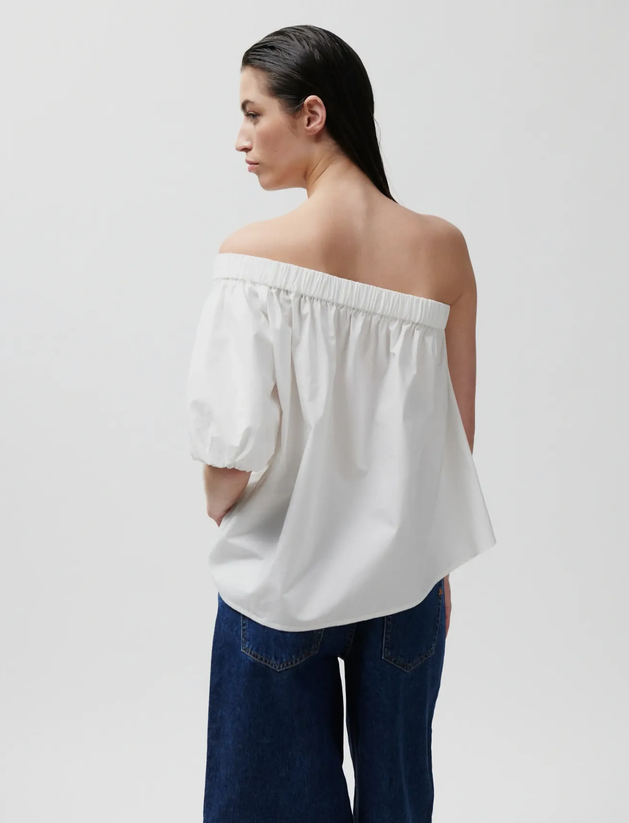 2NDDAY 2Nd Cal - Fine Crispy Poplin, 42, White, Bluser > Kortærmede, Dame