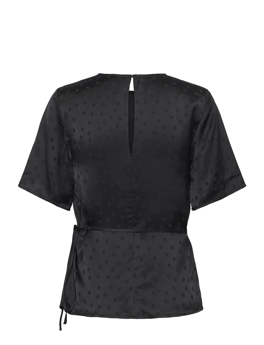 2NDDAY - 2ND Serenis - Jacquard Viscose - palaidinės trumpomis rankovėmis - black - 1
