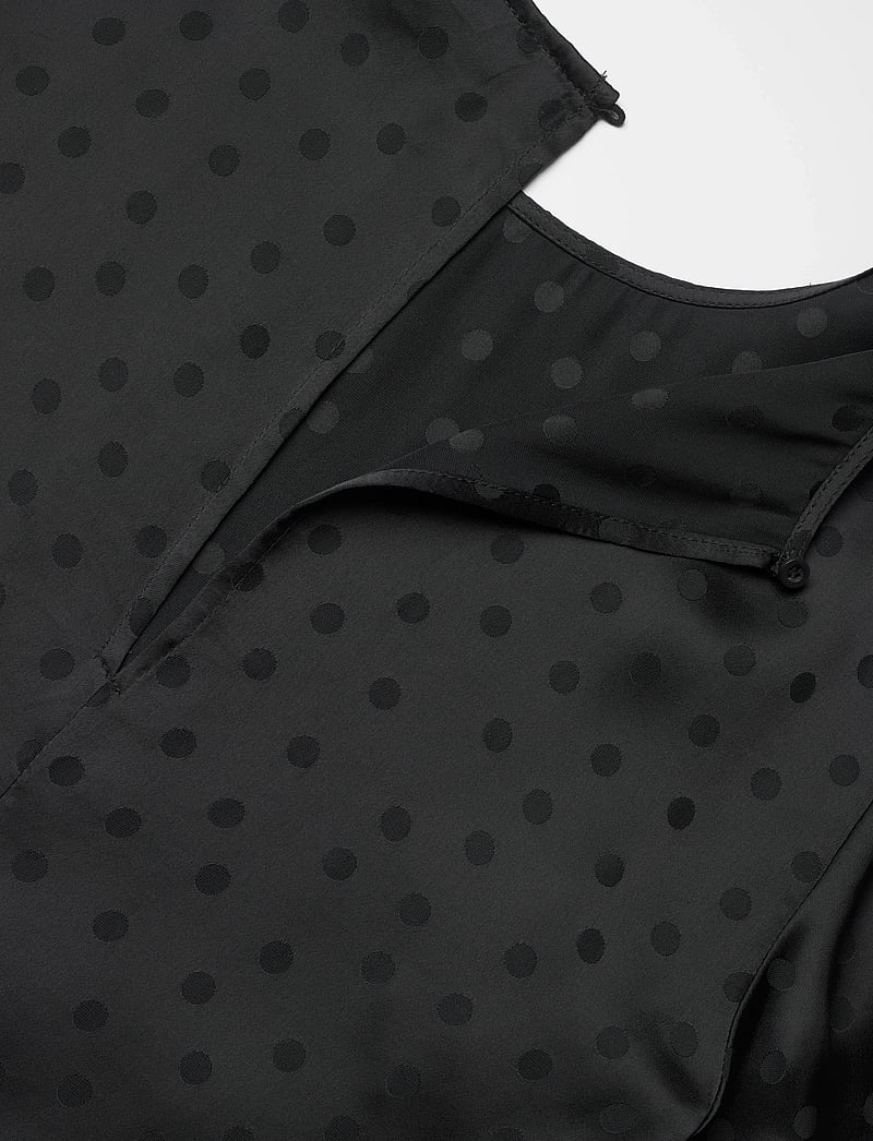 2NDDAY - 2ND Serenis - Jacquard Viscose - kortærmede bluser - black - 3