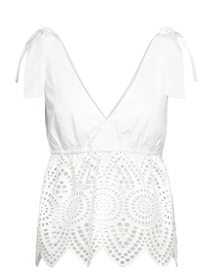 2NDDAY - 2ND Kuna - Poplin Charm - Ärmellose blusen - brilliant white - 1