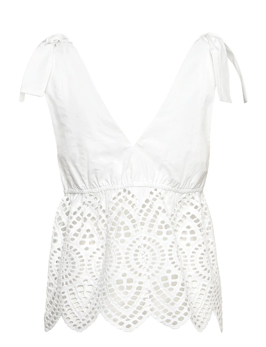 2NDDAY - 2ND Kuna - Poplin Charm - Ärmellose blusen - brilliant white - 2