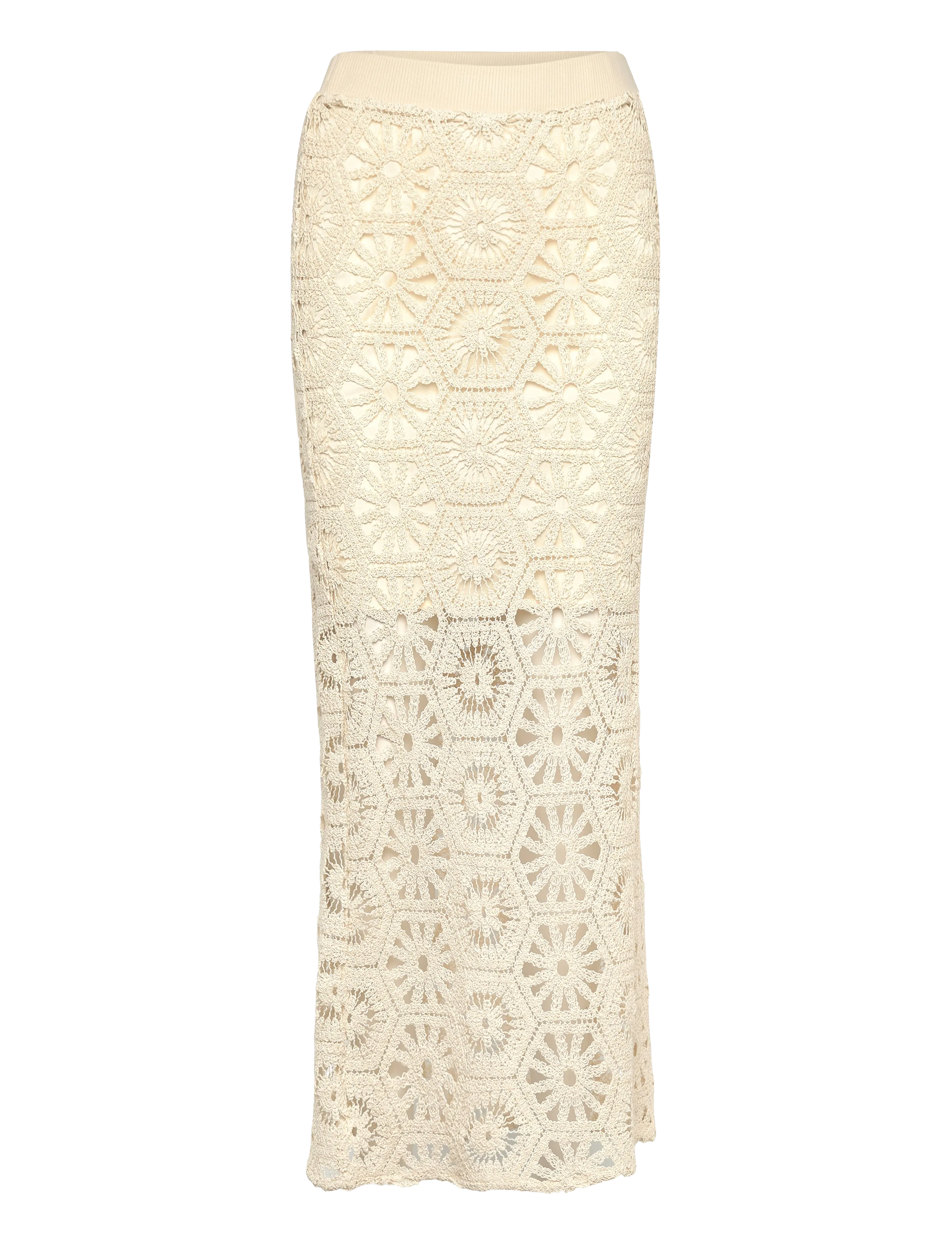 2NDDAY 2ND Austina - Dry Crochet - Maxi Röcke - TOFU / cream