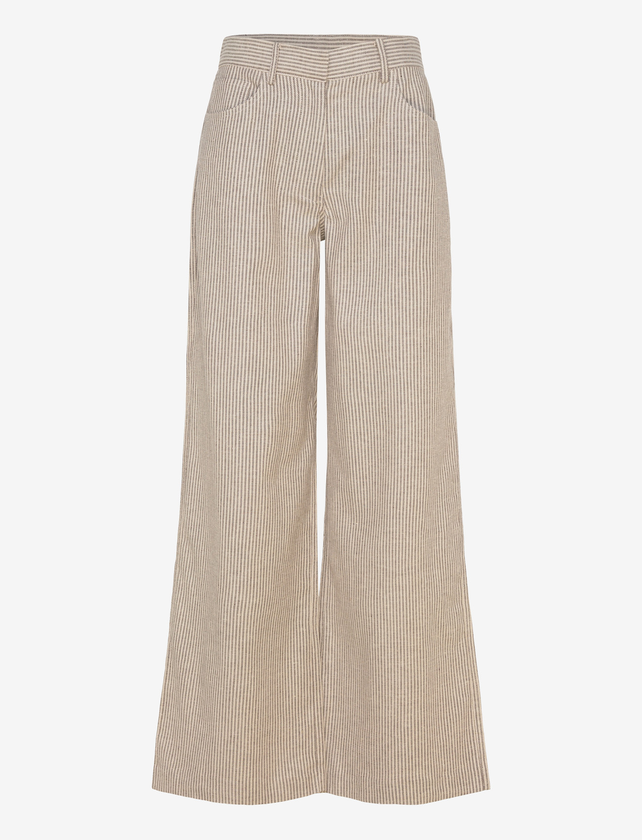 2NDDAY - 2ND Benette - Striped Linen blend - pidulikud püksid - moonbeam - 1