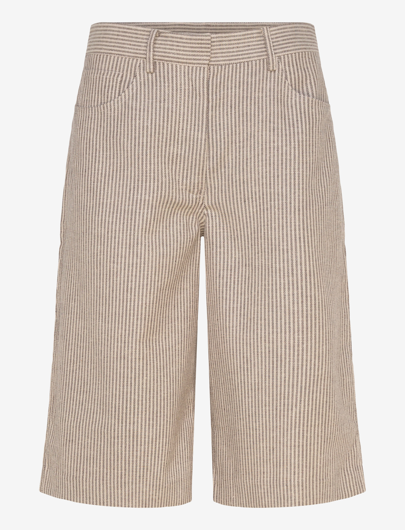 2NDDAY - 2ND Benita - Striped Linen Blend - bermudashorts - moonbeam - 0