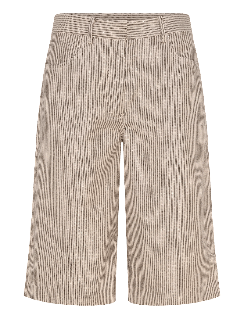 2NDDAY - 2ND Benita - Striped Linen Blend - bermudashorts - moonbeam - 0