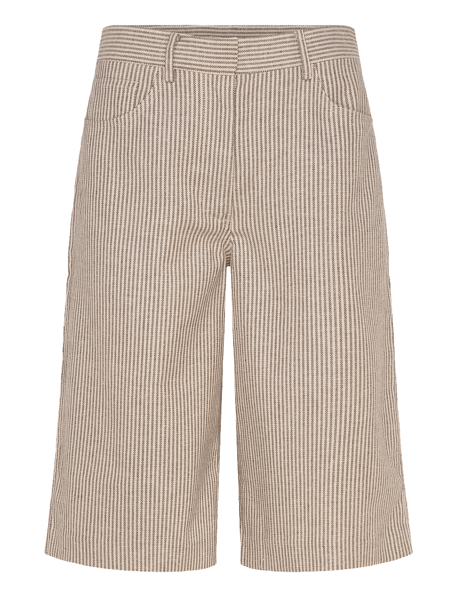 2NDDAY - 2ND Benita - Striped Linen Blend - bermudashorts - moonbeam - 1