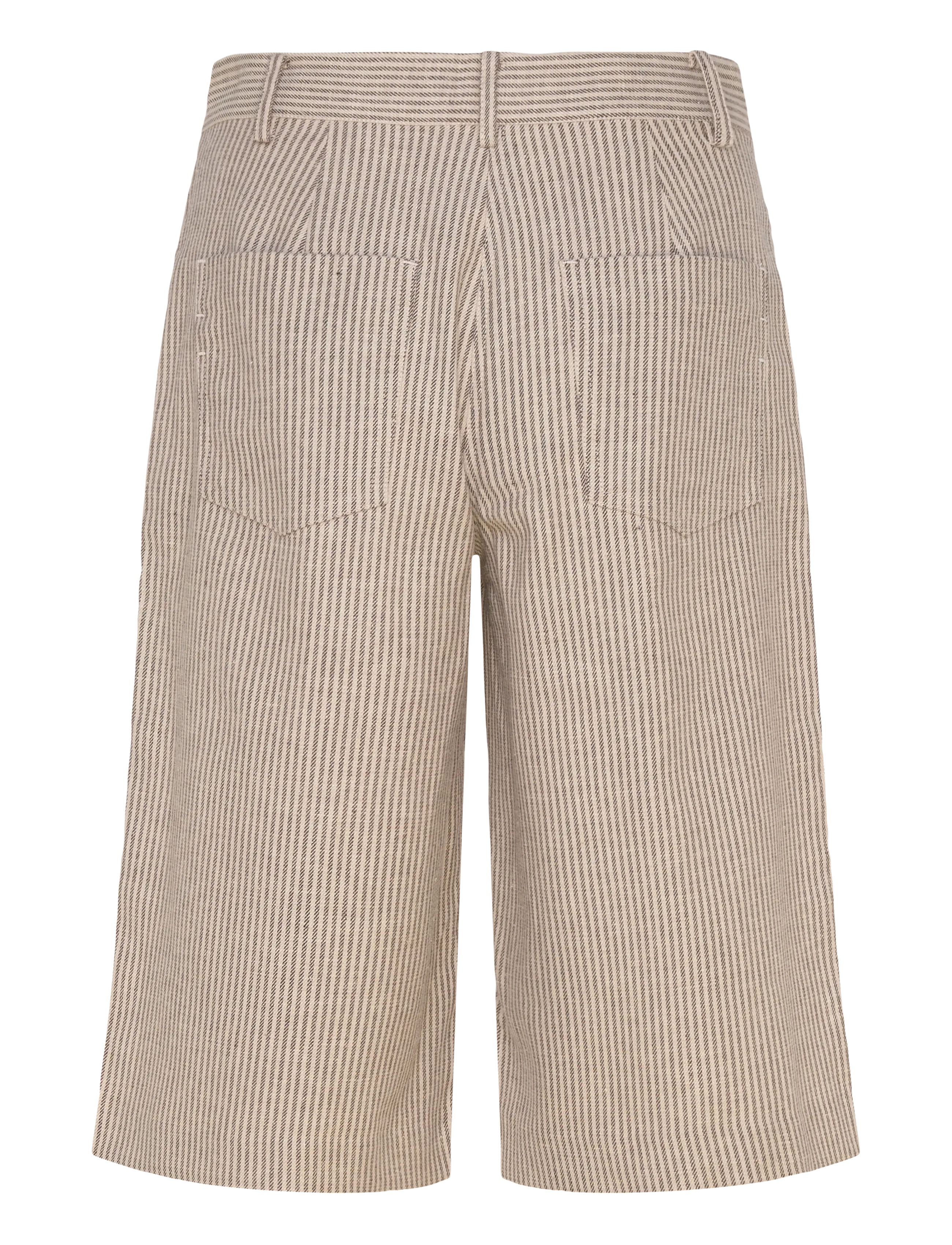2NDDAY - 2ND Benita - Striped Linen Blend - bermudas - moonbeam - 2