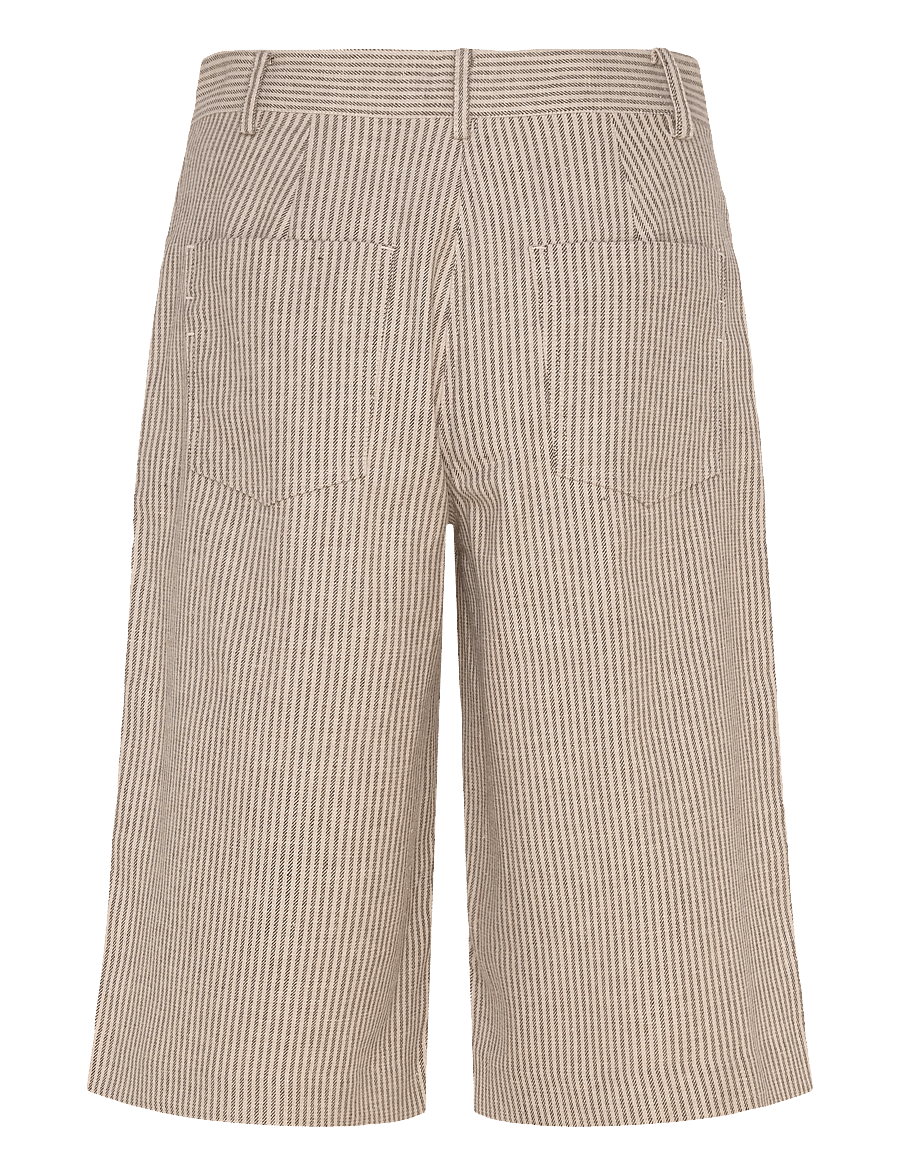 2NDDAY - 2ND Benita - Striped Linen Blend - bermudashorts - moonbeam - 2