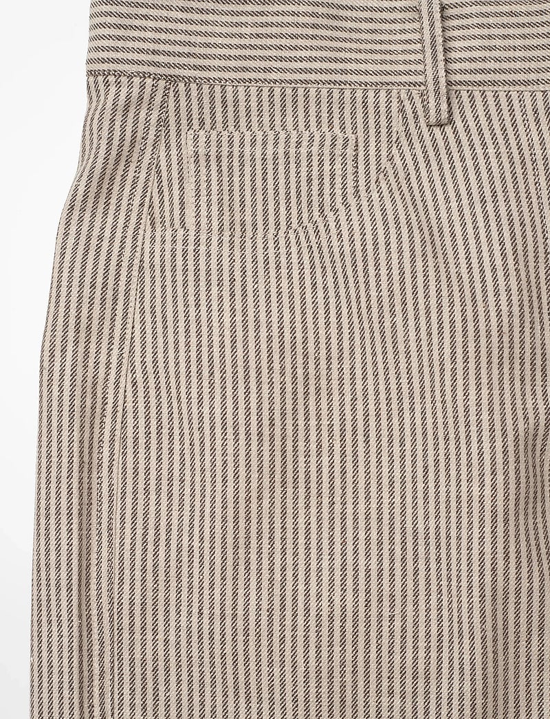 2NDDAY - 2ND Benita - Striped Linen Blend - bermudashorts - moonbeam - 2