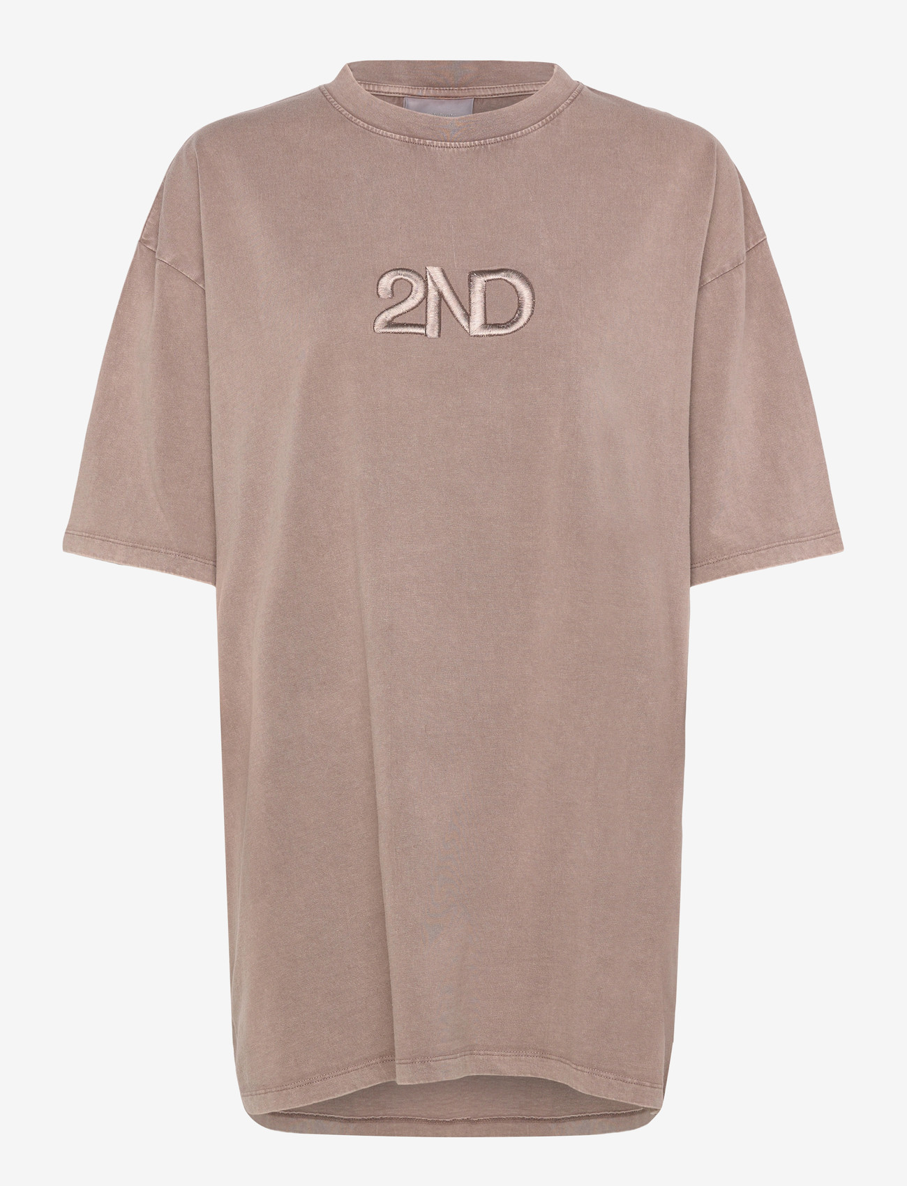 2NDDAY - 2ND Ken TT - Overwashed Jersey - t-shirts - plaza taupe - 1