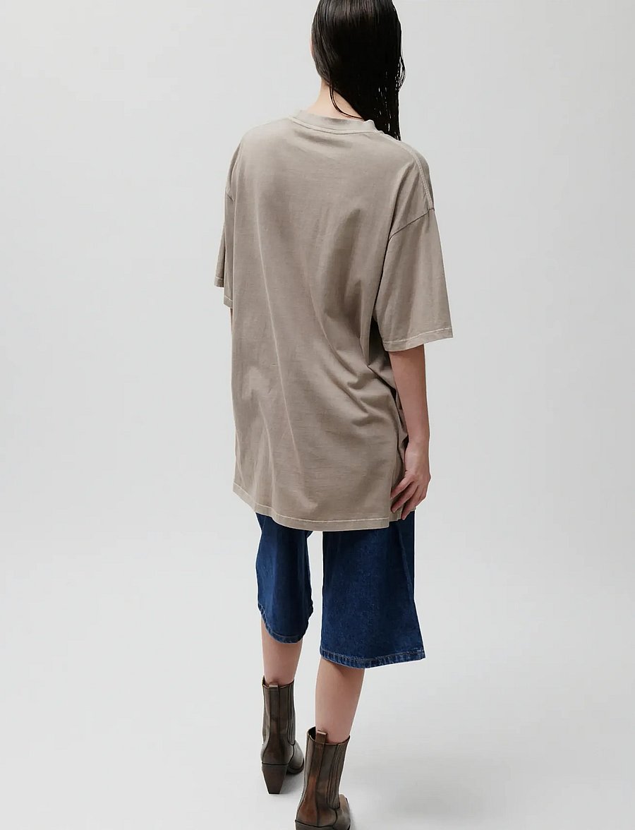 2NDDAY - 2ND Ken TT - Overwashed Jersey - t-shirts - plaza taupe - 4