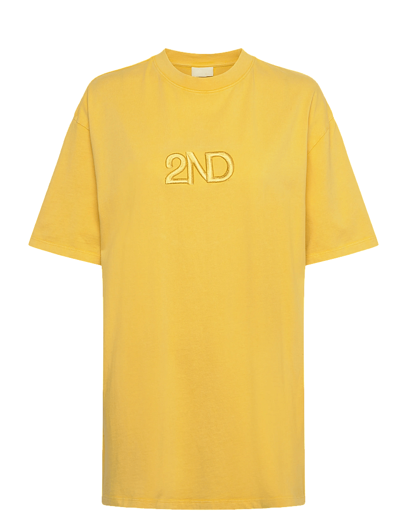 2NDDAY - 2ND Ken TT - Overwashed Jersey - t-shirts & tops - spicy mustard - 1