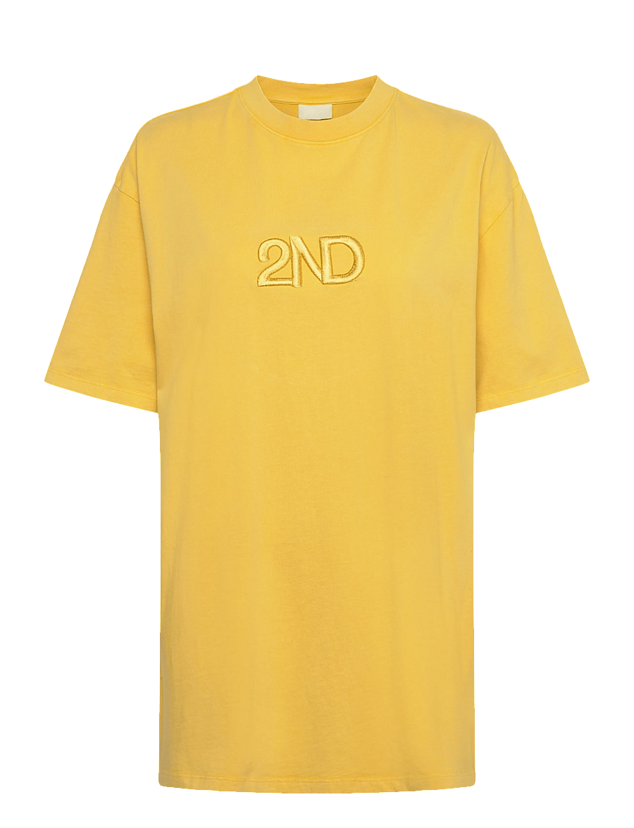 2NDDAY - 2ND Ken TT - Overwashed Jersey - t-shirts & tops - spicy mustard - 1