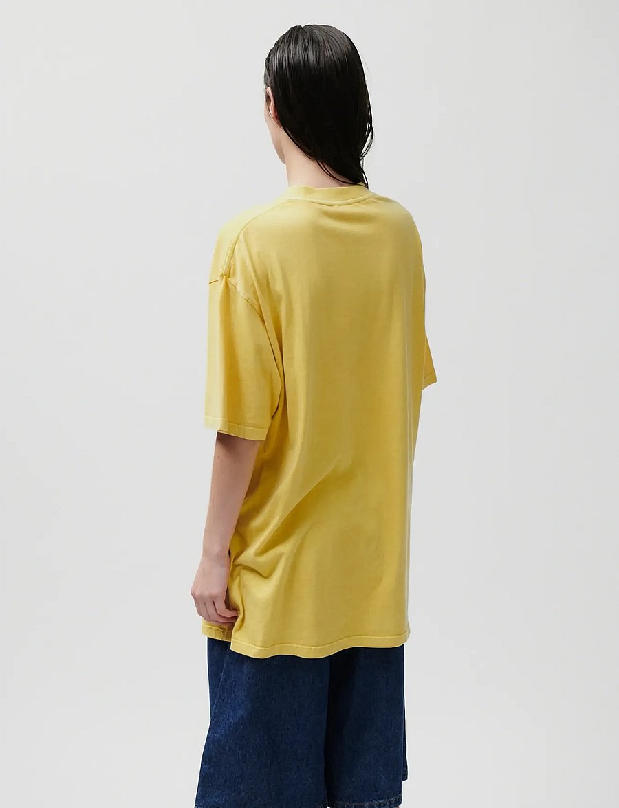 2NDDAY - 2ND Ken TT - Overwashed Jersey - t-shirts & tops - spicy mustard - 0