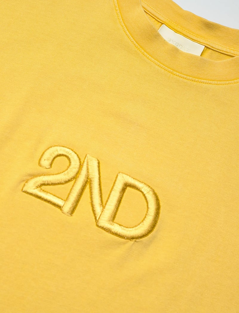 2NDDAY - 2ND Ken TT - Overwashed Jersey - t-shirts & tops - spicy mustard - 4