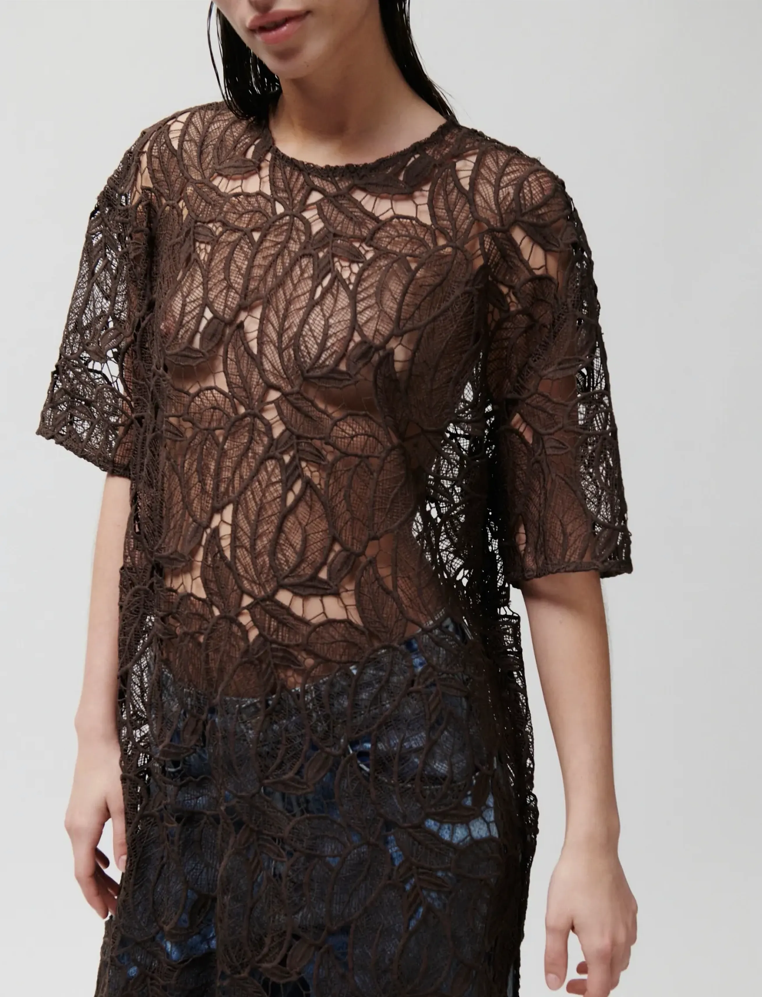 2NDDAY 2ND Kendra - Delicate Lace - Kanten jurken - JAVA / brown