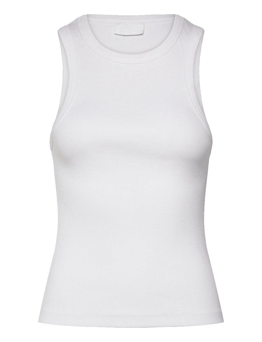 2NDDAY - 2ND Purity TT - Daily Cotton Rib - Ærmeløse toppe - brilliant white - 1