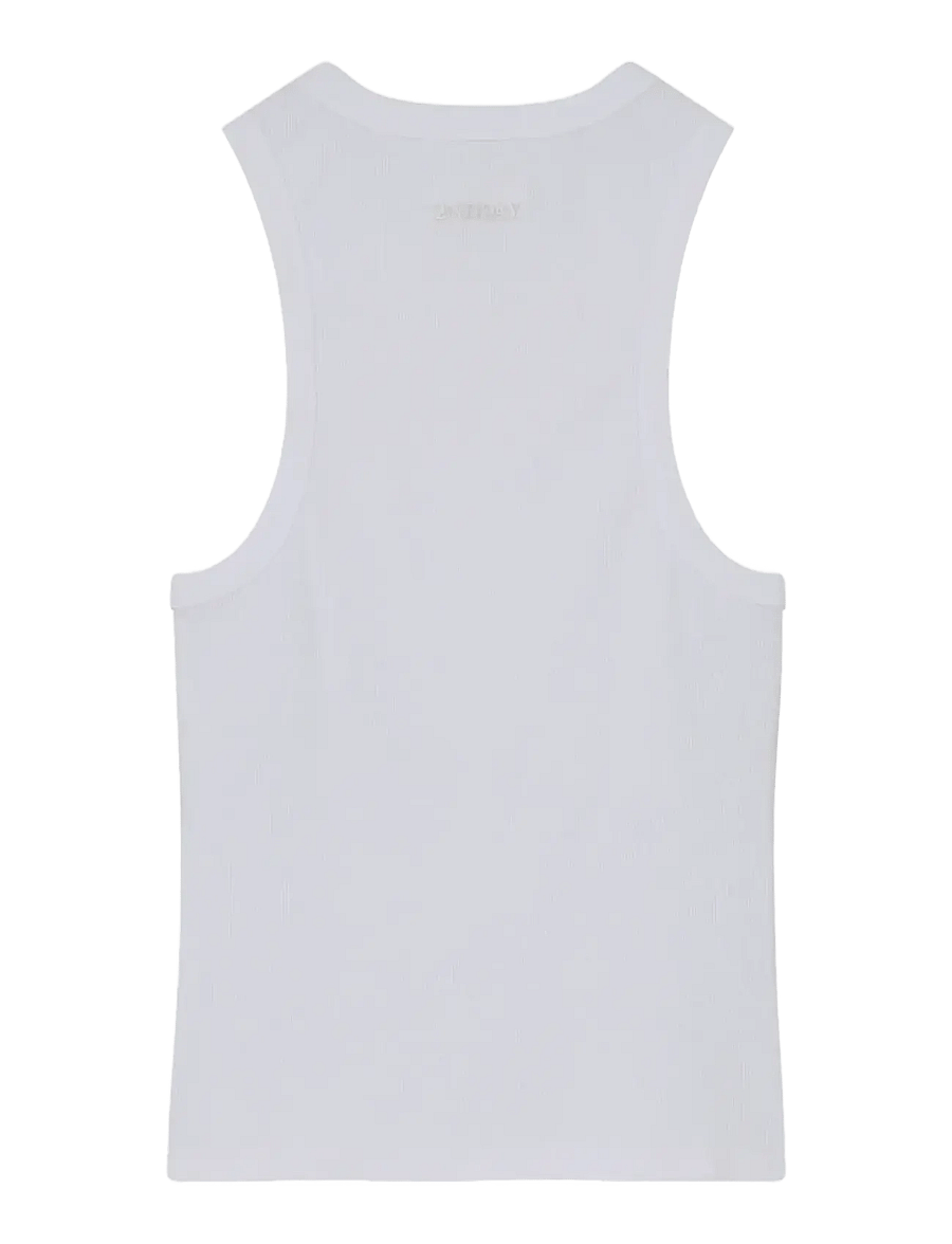 2NDDAY - 2ND Purity TT - Daily Cotton Rib - Ærmeløse toppe - brilliant white - 3