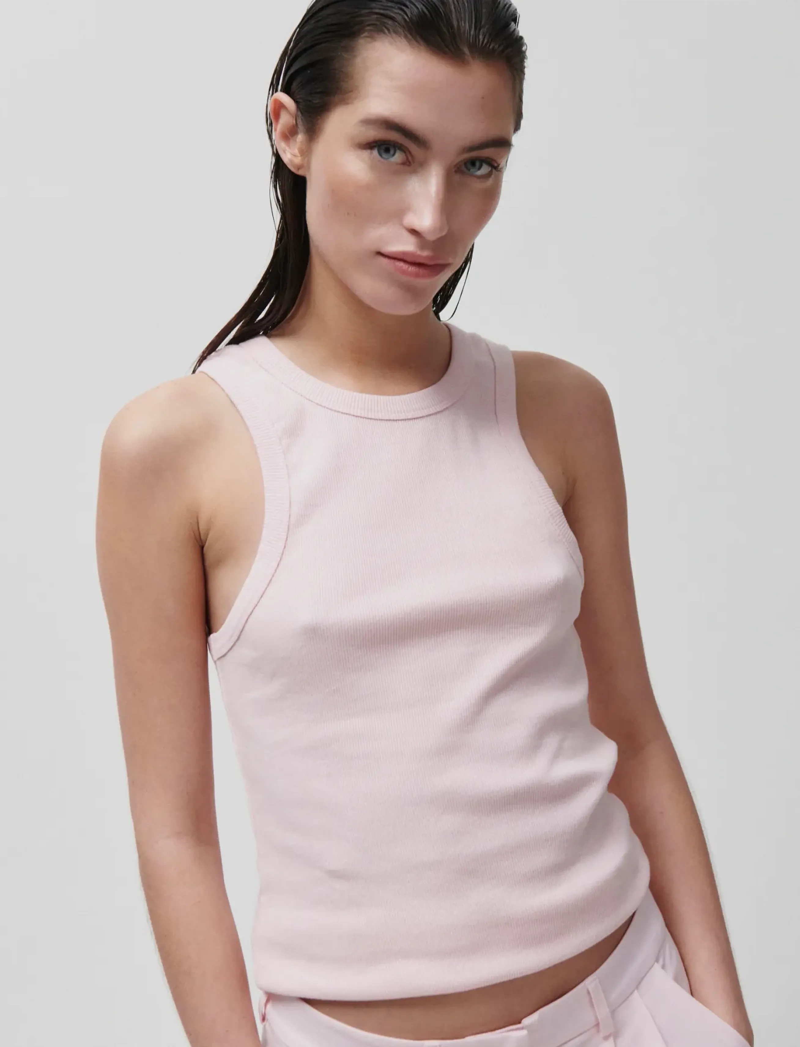 2NDDAY - 2ND Purity TT - Daily Cotton Rib - linnen - cherry blossom - 5