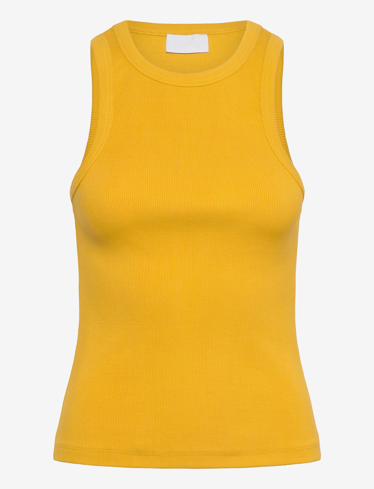 2NDDAY - 2ND Purity TT - Daily Cotton Rib - varrukateta alussärgid - spicy mustard - 0