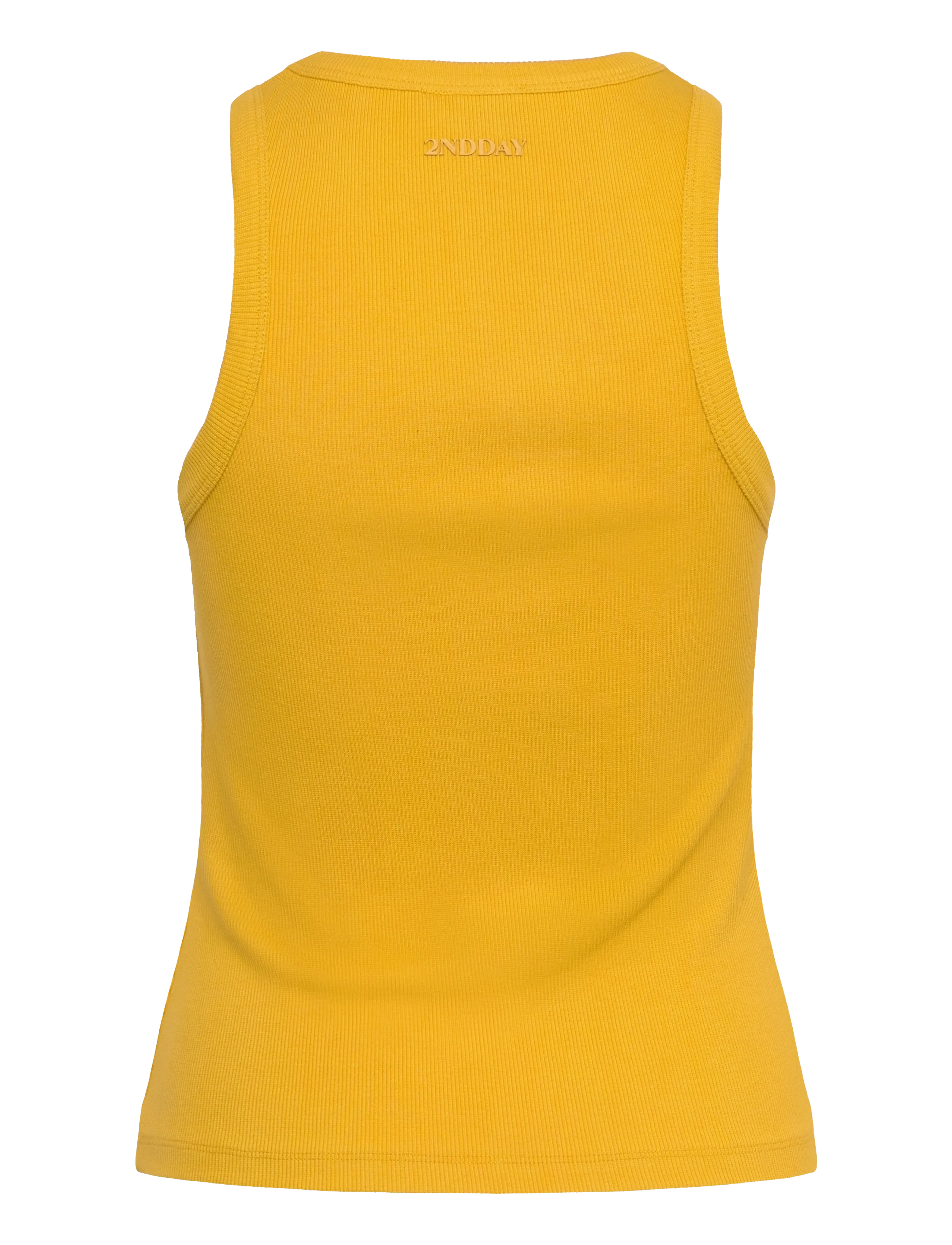 2NDDAY - 2ND Purity TT - Daily Cotton Rib - sleeveless tops - spicy mustard - 2