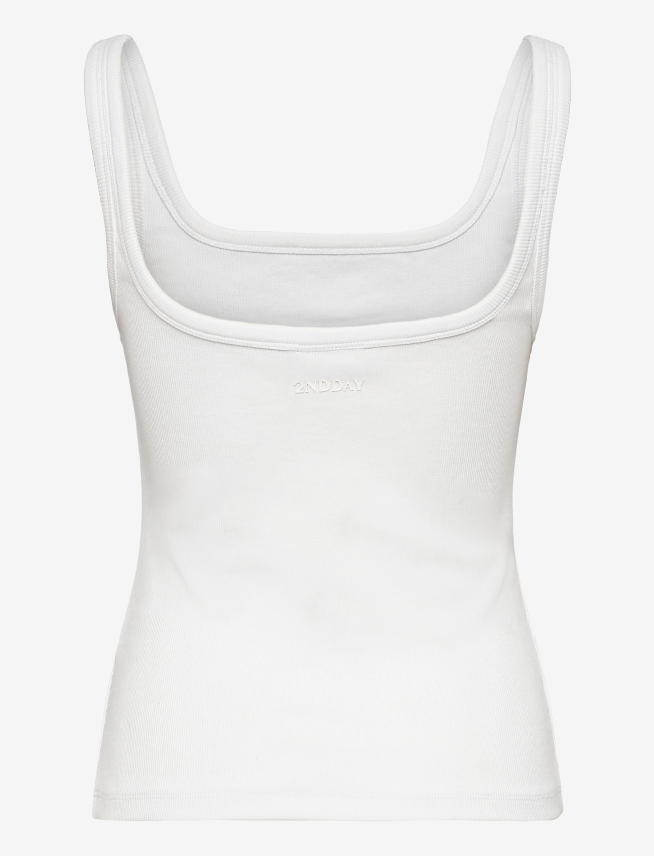 2NDDAY - 2ND Viper TT - Daily Cotton Rib - Ærmeløse toppe - brilliant white - 2