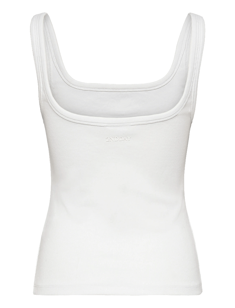 2NDDAY - 2ND Viper TT - Daily Cotton Rib - Ärmellose tops - brilliant white - 2