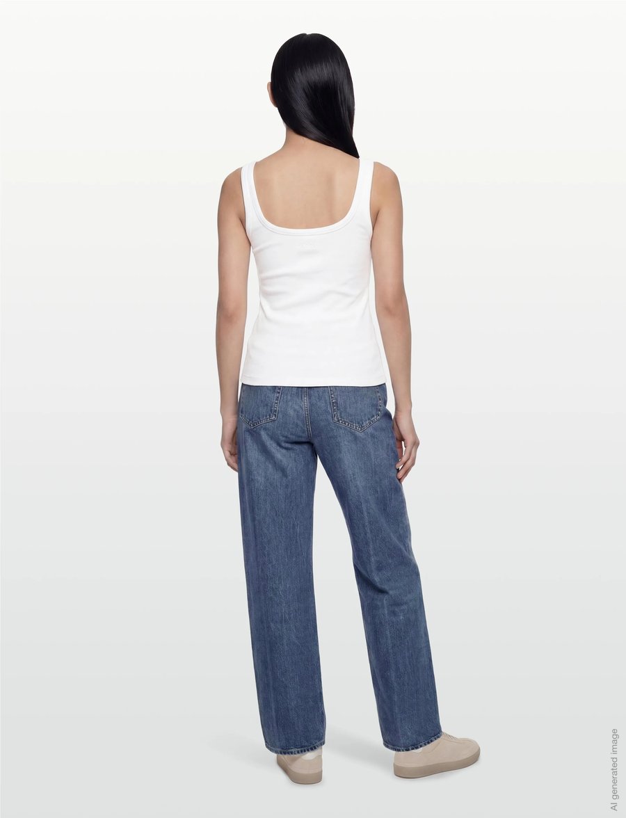 2NDDAY - 2ND Viper TT - Daily Cotton Rib - Ärmellose tops - brilliant white - 4