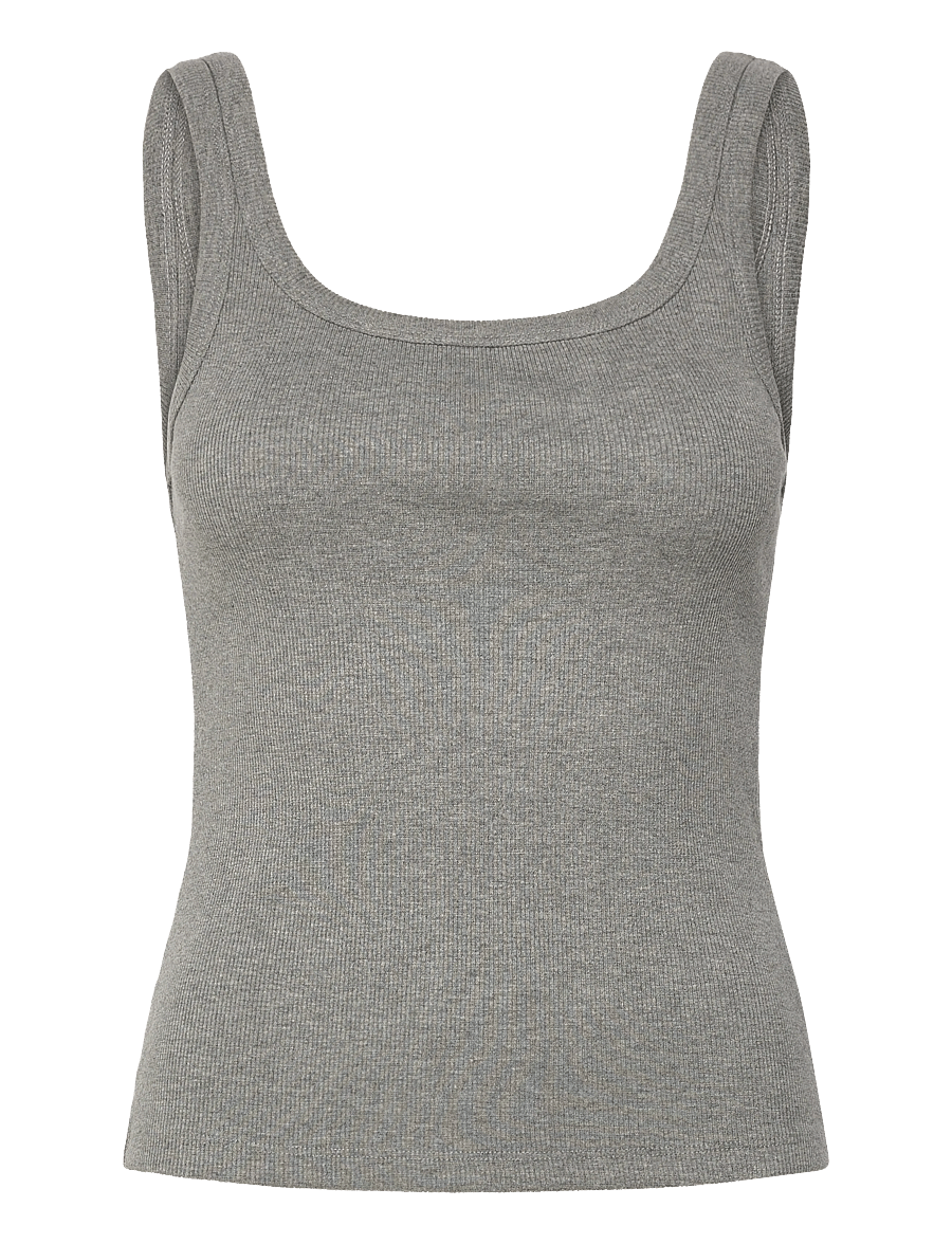2NDDAY - 2ND Viper TT - Daily Cotton Rib - Ärmellose tops - grey melange - 1