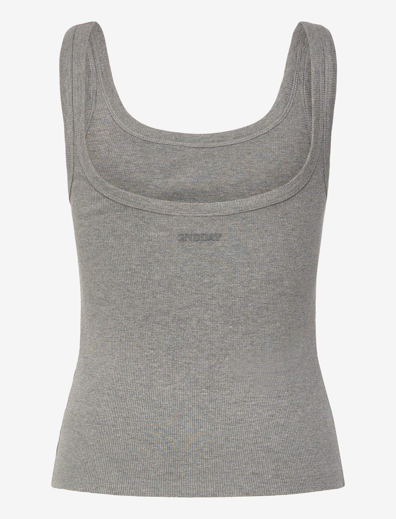 2NDDAY - 2ND Viper TT - Daily Cotton Rib - varrukateta alussärgid - grey melange - 2
