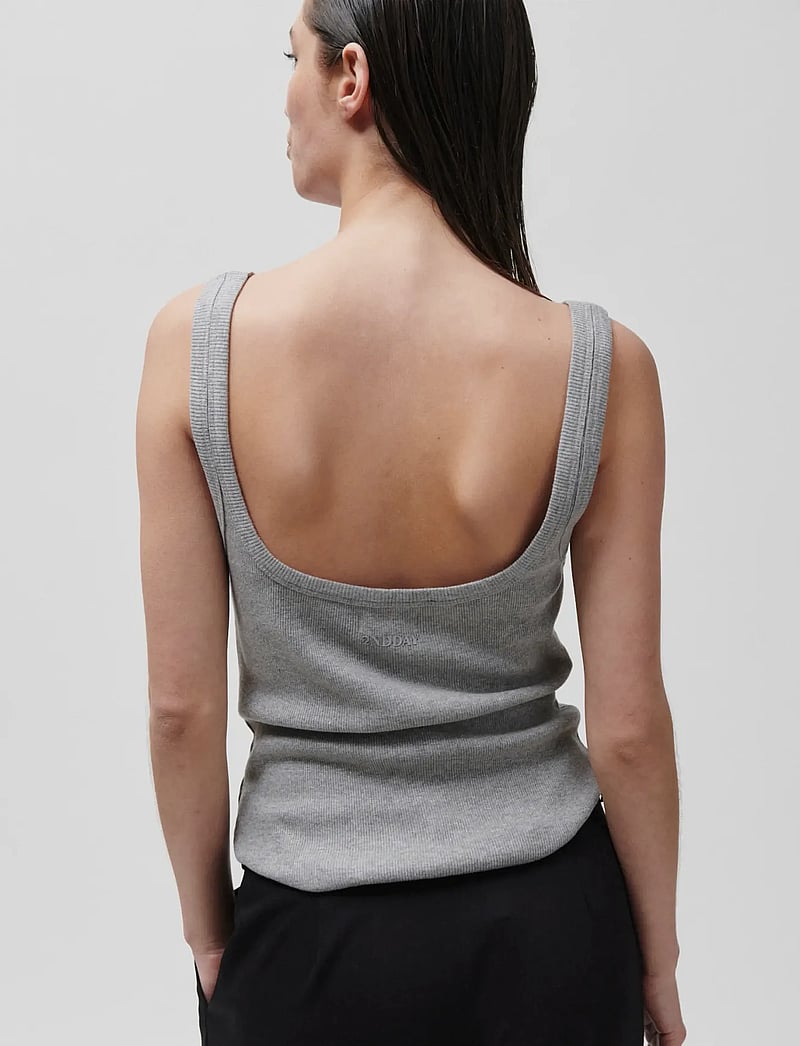 2NDDAY - 2ND Viper TT - Daily Cotton Rib - varrukateta alussärgid - grey melange - 0