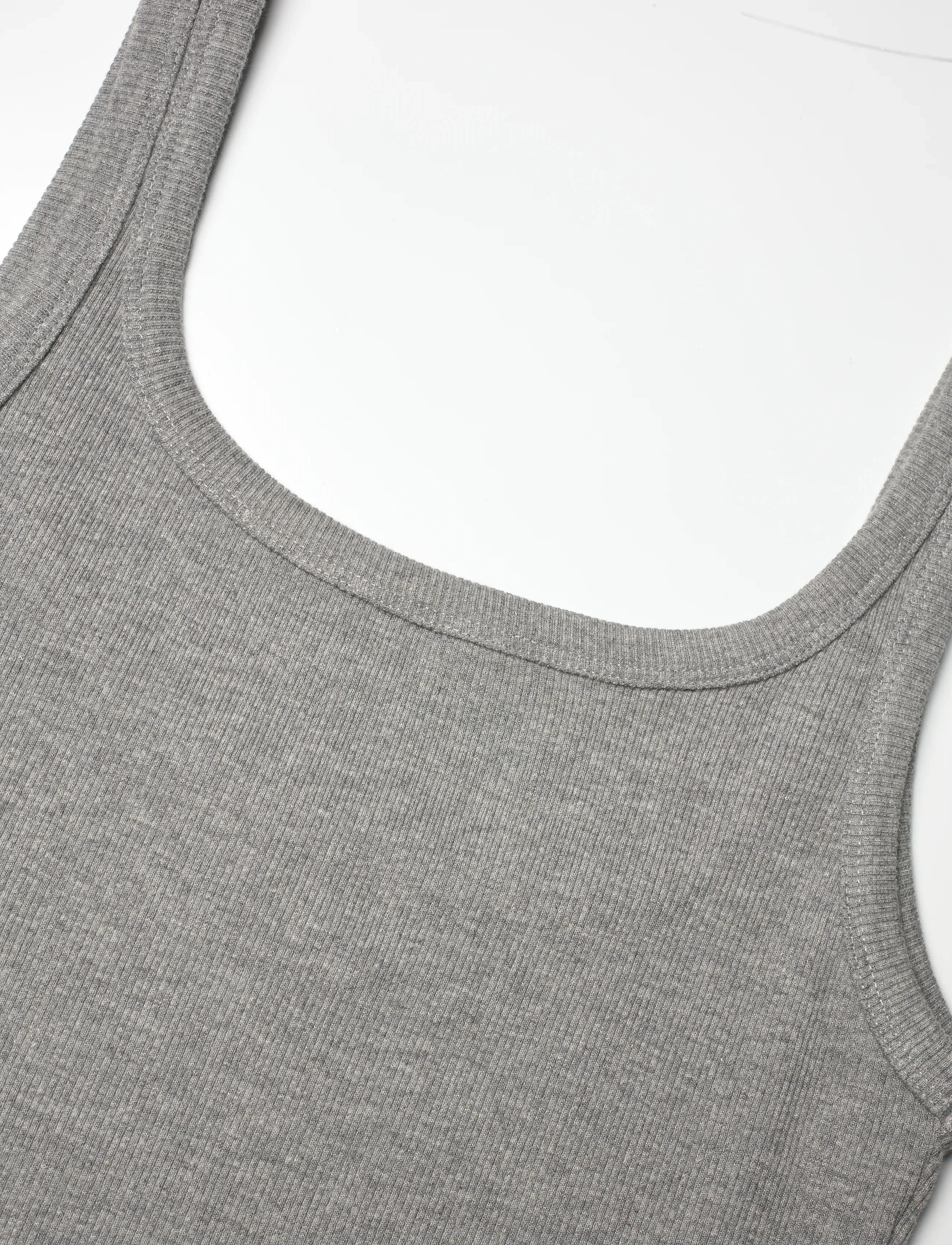 2NDDAY - 2ND Viper TT - Daily Cotton Rib - sleeveless tops - grey melange - 5