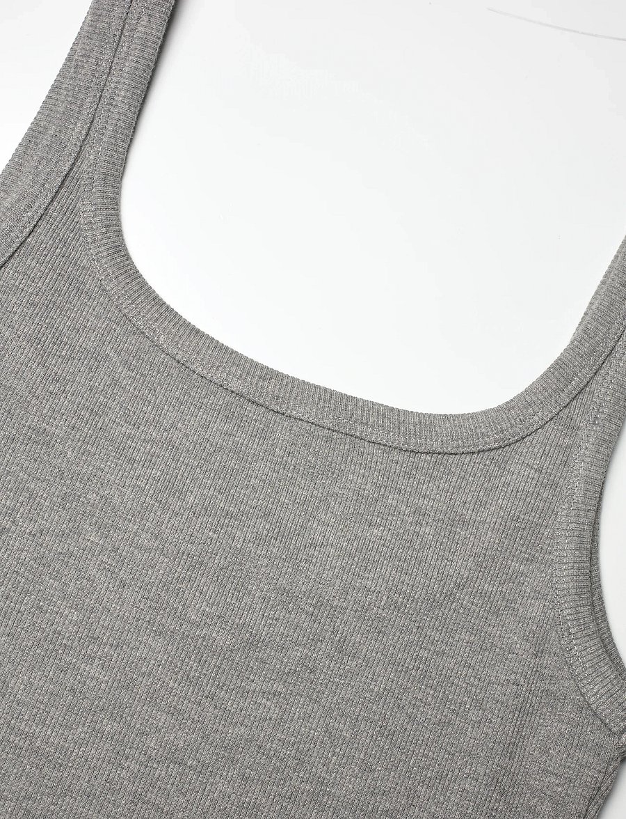 2NDDAY - 2ND Viper TT - Daily Cotton Rib - Ärmellose tops - grey melange - 5