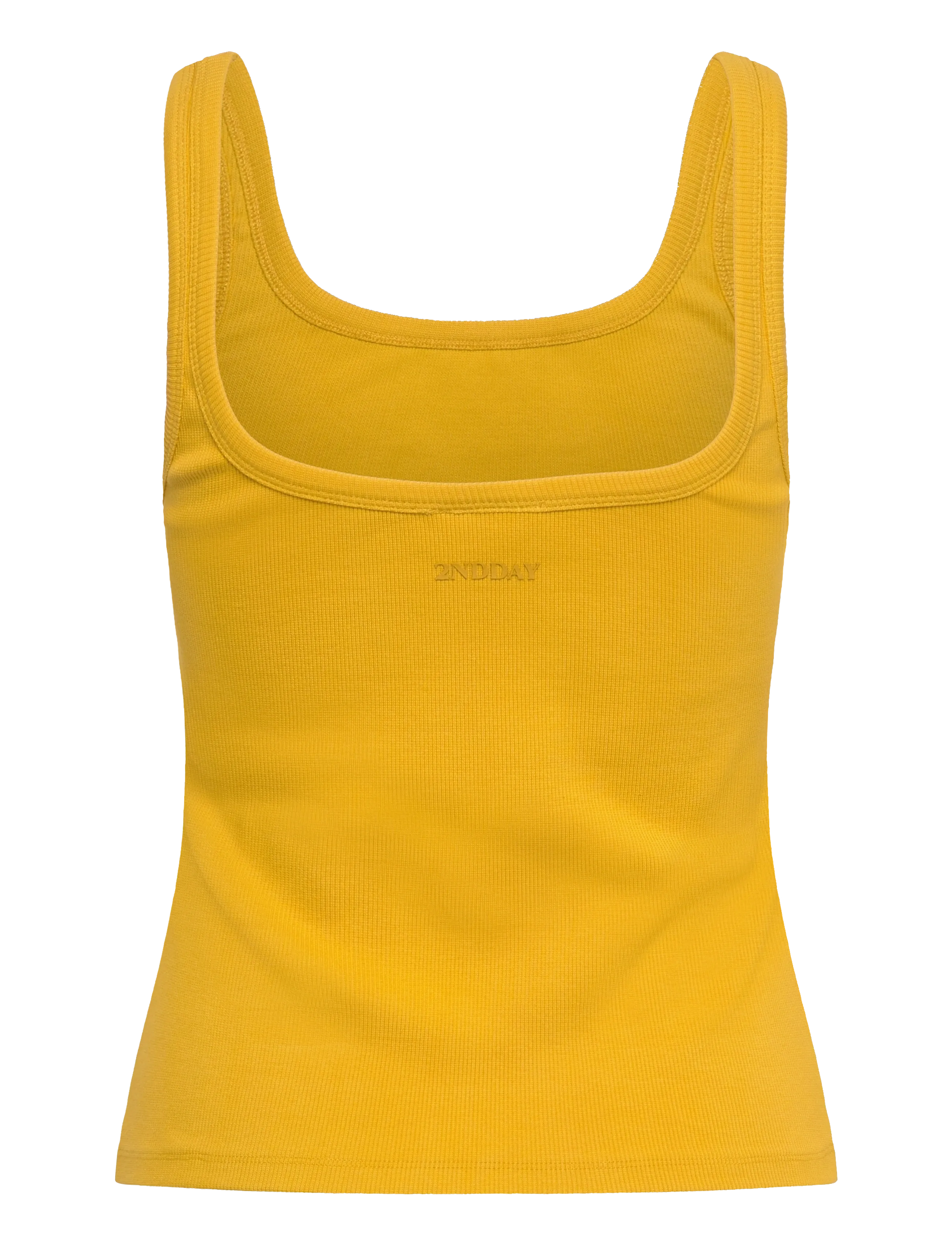 2NDDAY - 2ND Viper TT - Daily Cotton Rib - Ärmellose tops - spicy mustard - 2