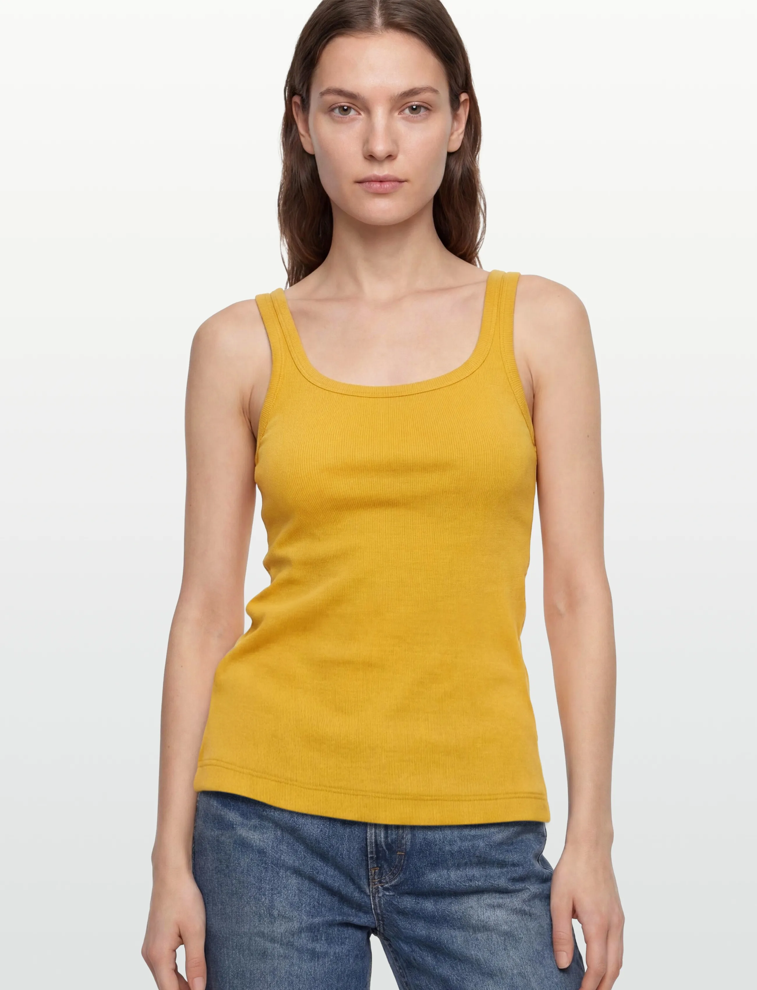 2NDDAY - 2ND Viper TT - Daily Cotton Rib - Ärmellose tops - spicy mustard - 3